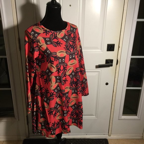 Misslook Ladies Tunic Top Size XL Holiday Reindeer - Picture 11 of 11